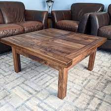 Walnut Coffee Table 3 Ft X 3 Ft Made