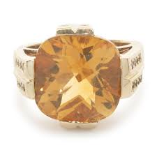 gauthier 14 karat yellow gold citrine