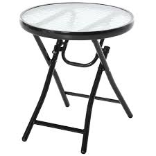 Outsunny Foldable Garden Table Round