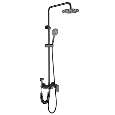 The adjustable showerhead features a detachable hand shower which can be used separately from or simultaneously with enjoy this state of the art, elegantly designed shower fixture, which is. Rainfall Shower Head Handheld Spray Bathroom Shower Faucet Matte Black Rain Shower System Set Buy Rainfall Shower Head With Handheld Spray Bathroom Shower Faucet Matte Black Bathroom Accessories Rain Shower System Set Product