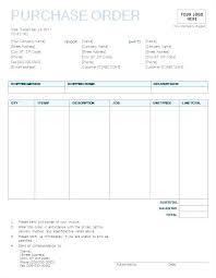 Ms Word Purchase Order Template Trejos Co