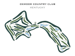 Oxmoor Country Club Kentucky Golf Course Map Home Decor - Etsy
