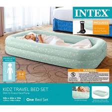 Intex Kidz Raised Frame Camping Travel Air Mattress Bed W Hand Pump 3 Pack