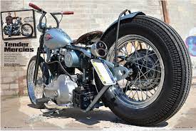 custom bobber motorcycle build tender