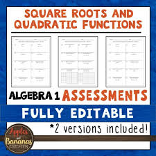 Square Roots And Quadratic Functions