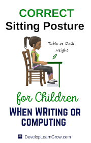 correct sitting posture for kids an