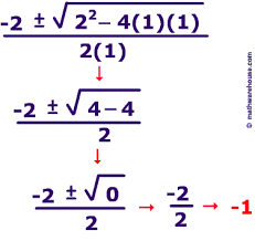 the quadratic formula to solve