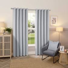 silver grey colours curtains