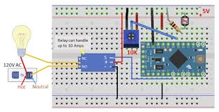 A light sensor generates an output signal indicating the intensity of light by measuring the radiant energy photo cell emissive is not supported by diagram when it is given as short note. Using Sensor Data To Activate A 5v Relay On The Arduino Circuit Basics