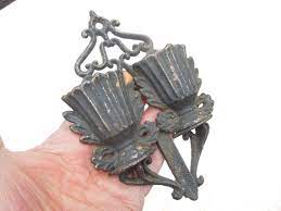 1867 Cast Iron Double Urn Match Holder