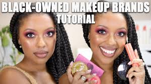 black owned makeup brands tutorial