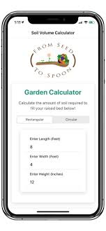 garden soil calculator on the app