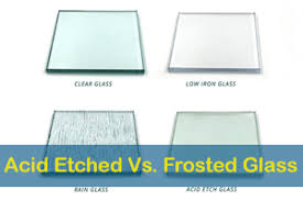 difference between etched and frosted glass