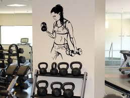Fitness Gym Wall Decal Athletic Sport