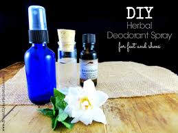 a diy herbal deodorant spray for stinky