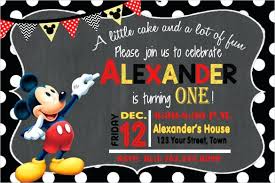 Mickey Mouse Party Invitations Mickey Mouse Invitation Templates
