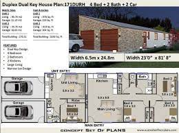 Narrow Lot Duplex House Plans Australia