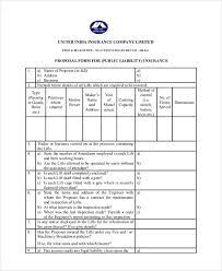 free 42 insurance proposal form