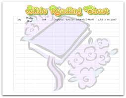 Printable Bible Reading Chart For Kids Ministry To Children