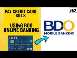 how to pay credit card bills using bdo
