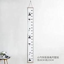 Baby Growth Chart Canvas Wall Hanging Measuring Rulers For
