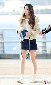 Chrystal soo jung, better known by the mononym krystal, is an american singer and actress based. Korean Celebrities Fashion F X Krystal Airport Fashion At Incheon Airport