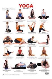 Yoga Chart 2 Seated Floor Postures Educational Charts