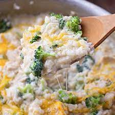 Creamy Broccoli Chicken And Rice gambar png