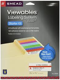 Smead Viewables Labeling System Starter Pack File Folder