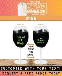 Hallowen Wine Glass Cooler Personalized
