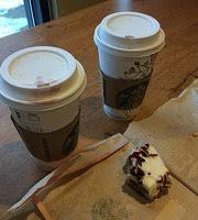 lattes and cranberry bliss bar