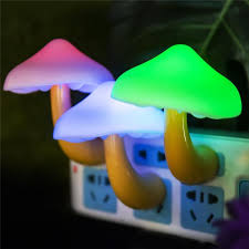 2020 Mushroom Night Light Led Lamp Child Gifts Baby Warm Lamp Room Lighting Wall Socket Light Home Bedroom From Sunjmlight 5 02 Dhgate Com