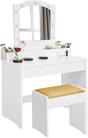 We did not find results for: Amazon Com Vanity Desk Makeup Vanity Table With Mirror Waterproof Led Lights Storage Drawers Bench And Table Set Multifunctional White Dressing Table Girl Desk Kitchen Dining