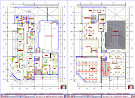 it office layout plan drawing in dwg