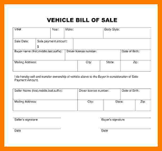 9 What Does A Car Bill Of Sale Look Like Simple Cash Bill