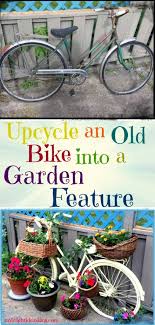 Old Bike Into A Garden Planter Feature