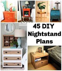 45 Diy Nightstand Plans That You Can