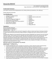 Branch Operations Manager Resume Sample Manager Resumes