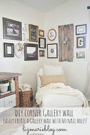 how to diy corner gallery wall liz