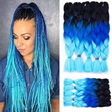 Whether you're looking for cornrow braids, box braid hairstyles, or a braided updo, these braided hairstyles will look amazing. Amazon Com 3 Tone Jumbo Braiding Hair 24 Inch 100g Pack Twist Crochet Hair Braids Box Braiding Synthetic Hair Extensions 5 Pcs Lot For Full Head Jumbo Hair Weave Black Dark Blue Light Blue Beauty