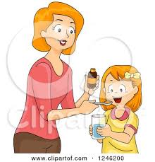 Free anonymous url redirection service. Clipart Of A Caucasian Mother Giving Her Daughter Vitamins Or Supplements Royalty Free Vector Illustration By Bnp Design Studio 1246200