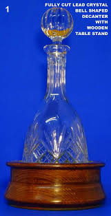 Crystal Cut Decanter With A Round