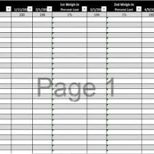 Weight Loss Chart Template Download Excel Template