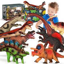 dinosaur toys with storage basket