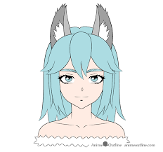 My last attempt to revive the old drawing of anime looking character was not so successful. How To Draw Anime Wolf Girl Step By Step Animeoutline