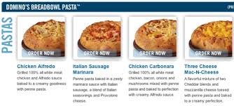 Order pizza, pasta, sandwiches & more online for carryout or delivery from domino's. Domino S Breadbowl Pastas Unexpectedly Gross Me Out Nyc Restaurant Reviews Donuts4dinner Com