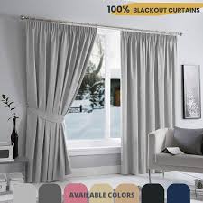 thermal thick blackout curtains pencil