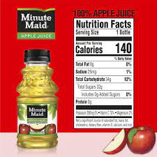 minute maid 100 apple fruit juice