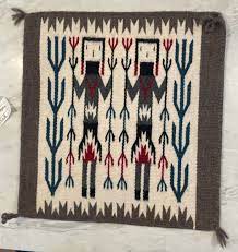 navajo wool rug by lucinda begzy from