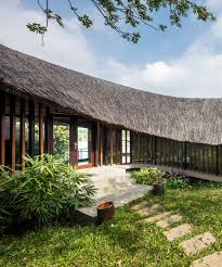 In Vietnam With Thatched Roof